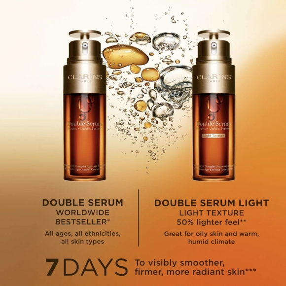 🆕Clarins Double Serum Complete Age Control Concentrate 1.6oz - Picture 3 of 8